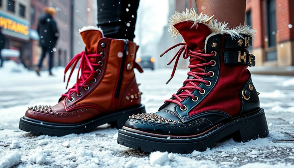 chaussures punk hiver